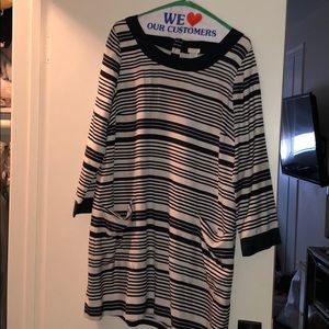 J.Crew Sailor striped boatneck dress